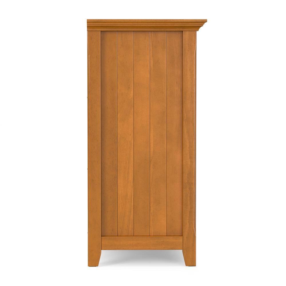 Simpli Home Acadian 57"W Solid Wood Storage Console Table