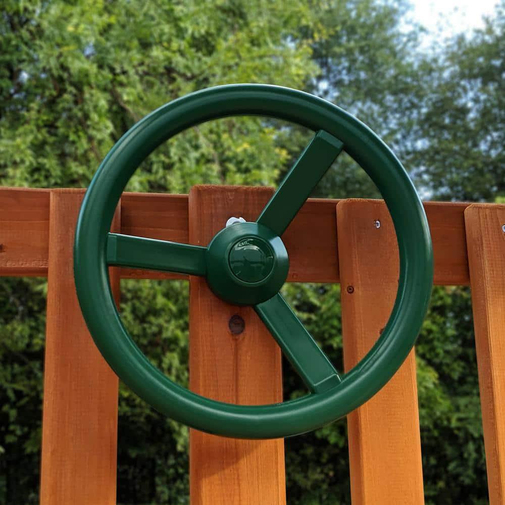 Gorilla Playsets Steering Wheel Swing Set Accessory - Green