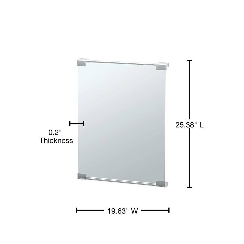 Wall Mount Décor Mirror | Rectangle Bathroom Vanity Mirror, Mount Landscape or Portrait