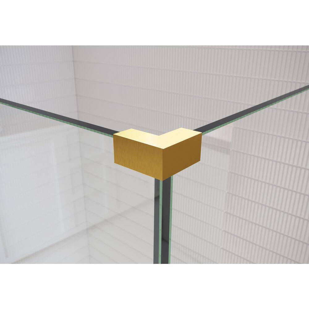 Glass Warehouse 78" H Pivot Frameless Shower Door 90-WH-42-38-SB