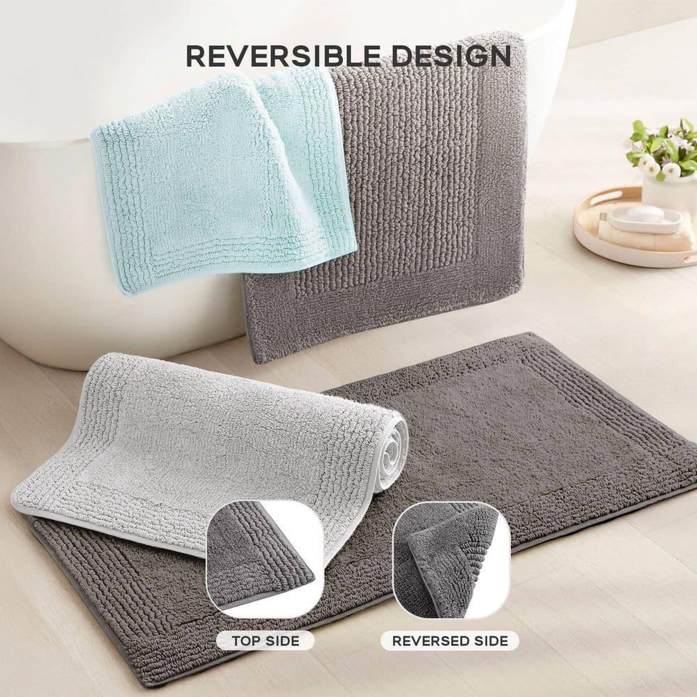 Splendor 100% Cotton Tufted 3000 GSM Reversible Bath Rug