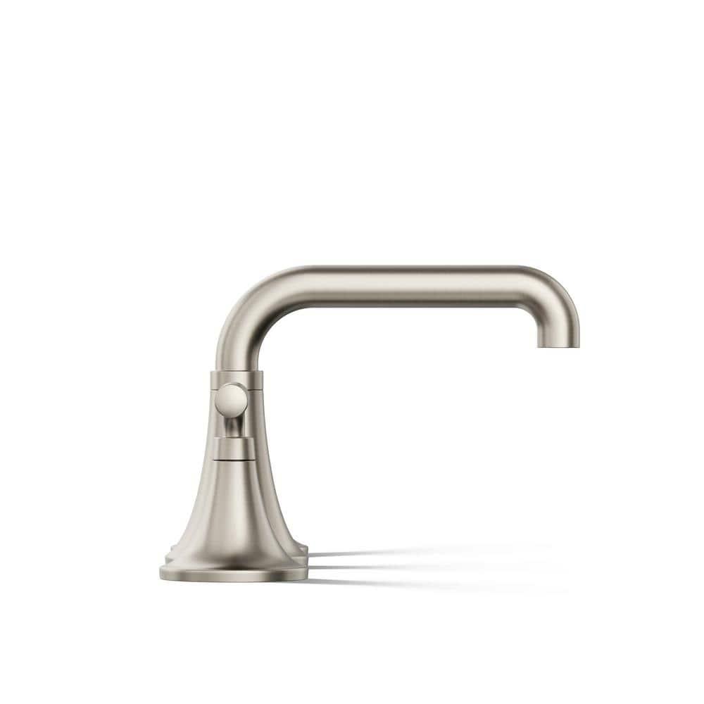 Tone Widespread Bathroom Sink Faucet, Three-Hole Bathroom Faucet with Clicker Drain, 1.2 GPM