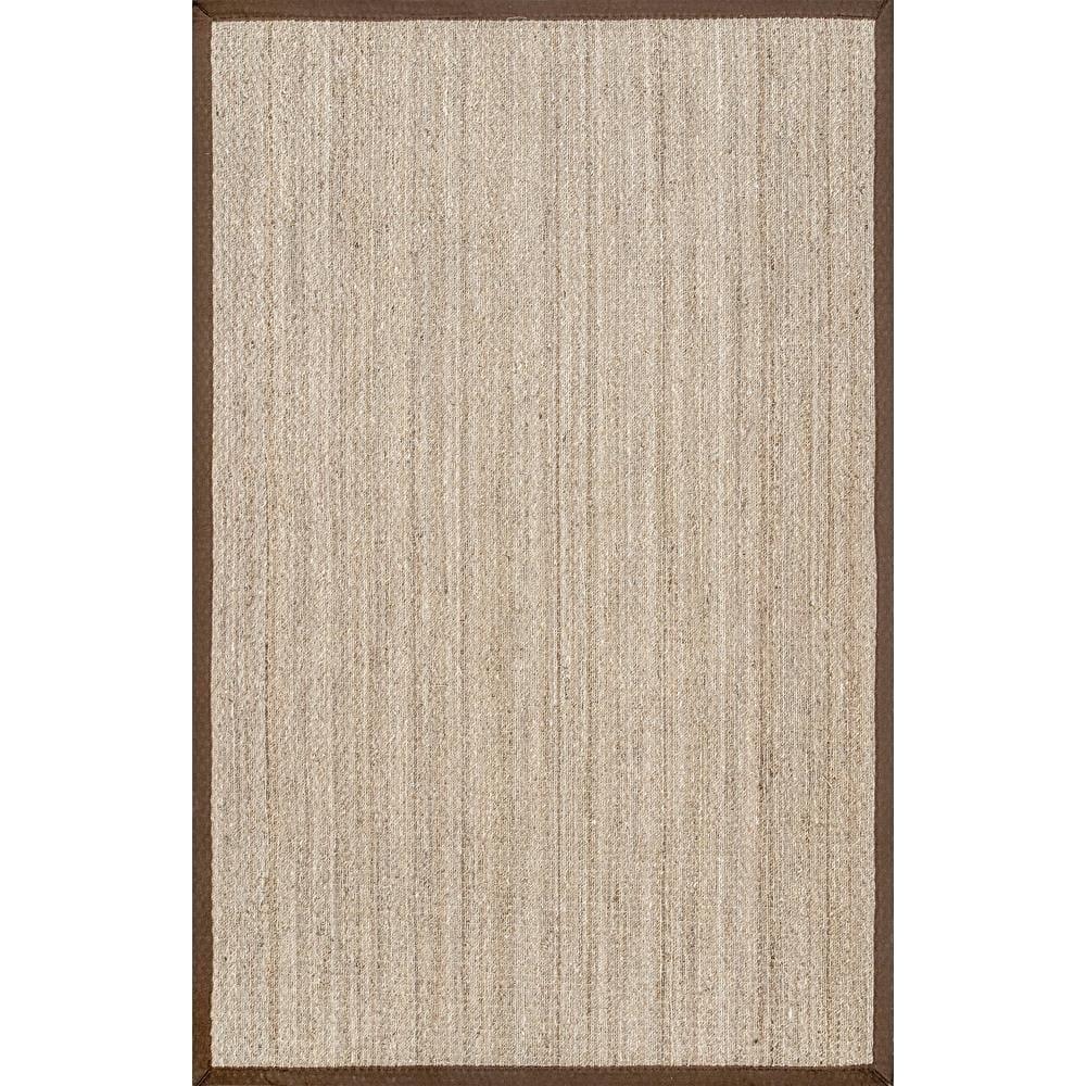 nuLOOM Elijah Seagrass with Border Area Rug