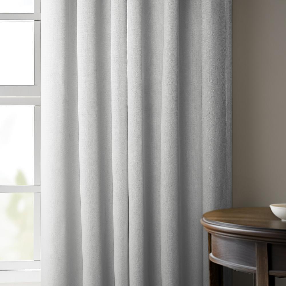 HPD Half Price Drapes Oyster Faux Linen Room Darkening Curtains for Bedroom & Living Room Curtains (1 Panel), Door & Window Curtains 84 inches long, Rod Pocket Curtains & Drapes, 100W X 84L