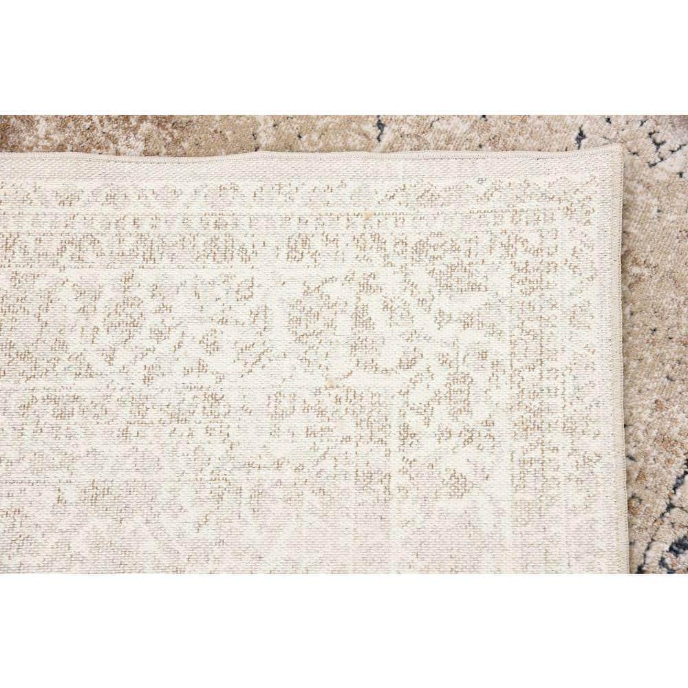 Unique Loom Chateau Collection Area Rug - Jefferson (4' 1" x 6' 1" Rectangle Beige/Light Brown)
