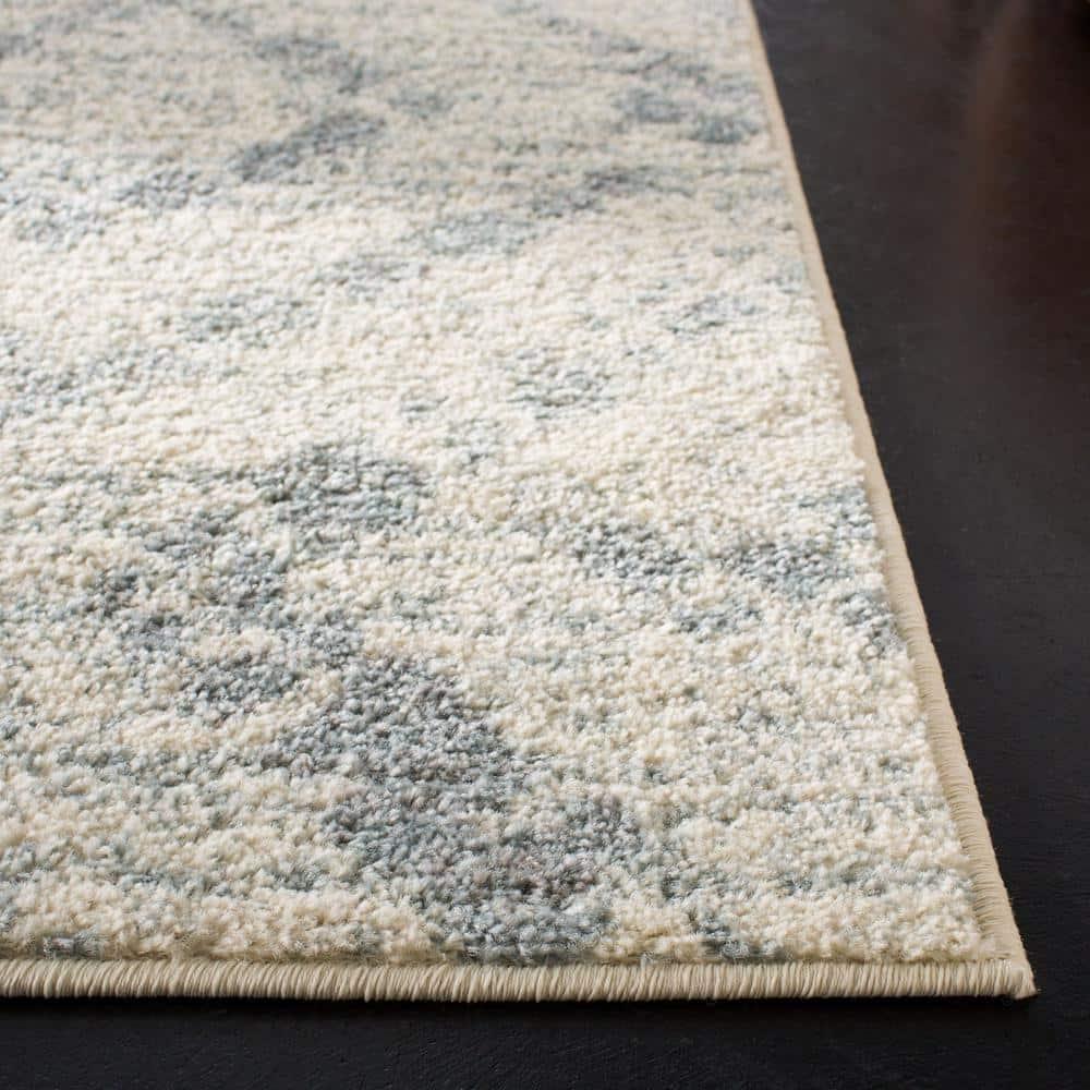 Adirondack ADR131 Machine Made Indoor Area Rug - Ivory/Light Blue - 9'x12' - Safavieh