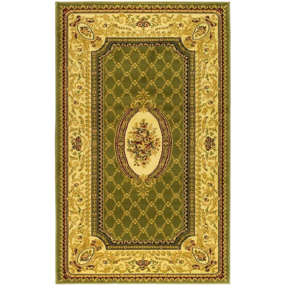 Lyndhurst LNH223 Power Loomed Accent Rug - Sage/Ivory - 3'3"x5'3" - Safavieh.