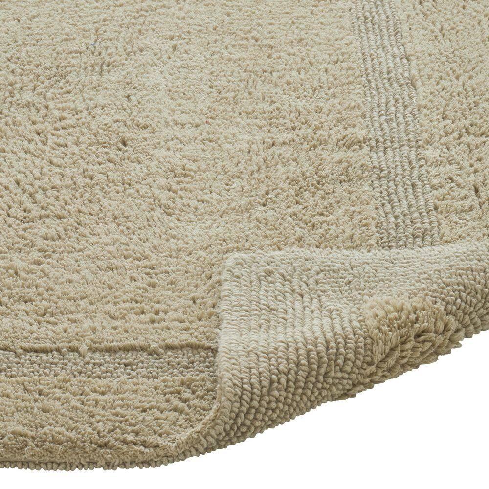 Better Trends Lux 100% Cotton Tufted Solid Reversible Bath Rug 24" x 40" Rectangle - Sand