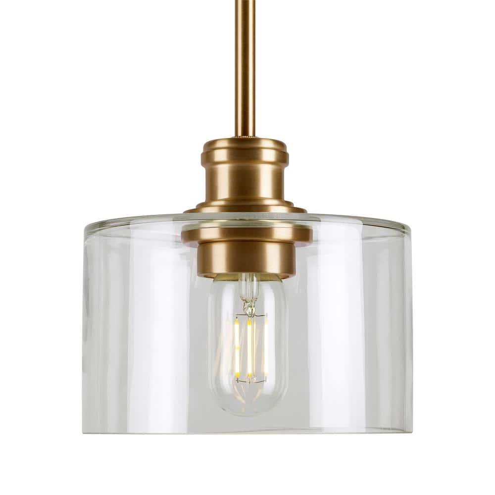 Forte Lighting 2748-01 Zane 7" Wide Mini Pendant - Gold