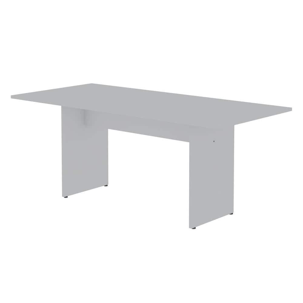 3pc Nomad 67.91" Modern Dining Set White - Manhattan Comfort: Rustic Charm, MDF, Seats 6