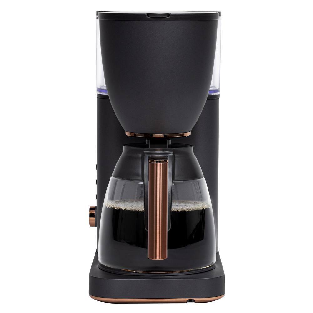 Café ™ Matte Black 10-Cup Drip Coffee Maker with Glass Carafe