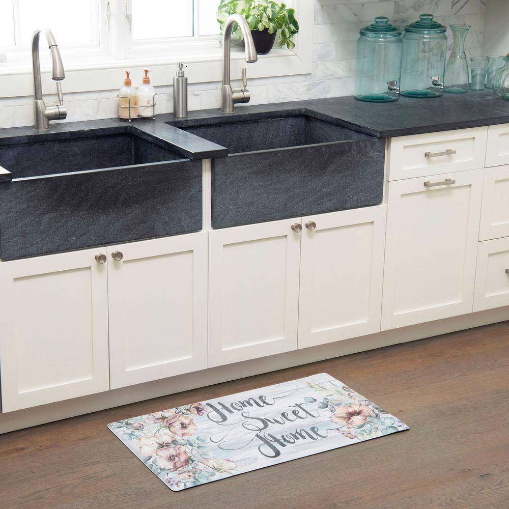 SoHome Cozy Living Home Sweet Home Floral Anti-Fatigue Mat