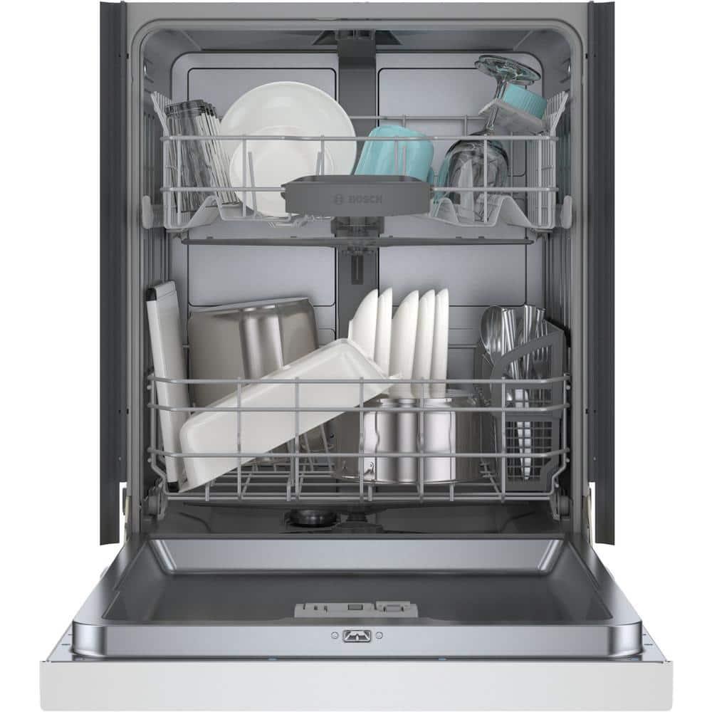 Bosch 800 Series 24" Front Control Built-In Dishwasher with Hybrid Tub SHE3AEM2N