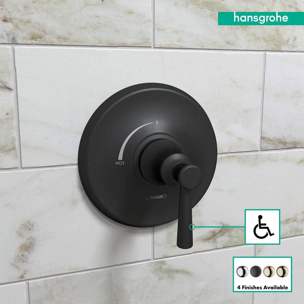 Hansgrohe Joleena Transitional 1-Handle 7-Inch Wide Pressure/ Shower Balance Valve Trim Only In Chrome, 04779000