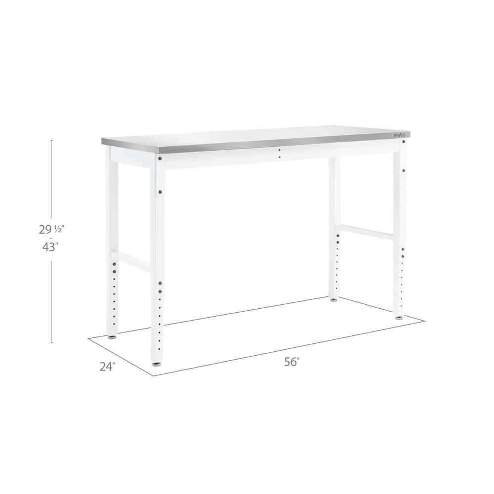NewAge Products Pro Series Adjustable Height Steel Workbench