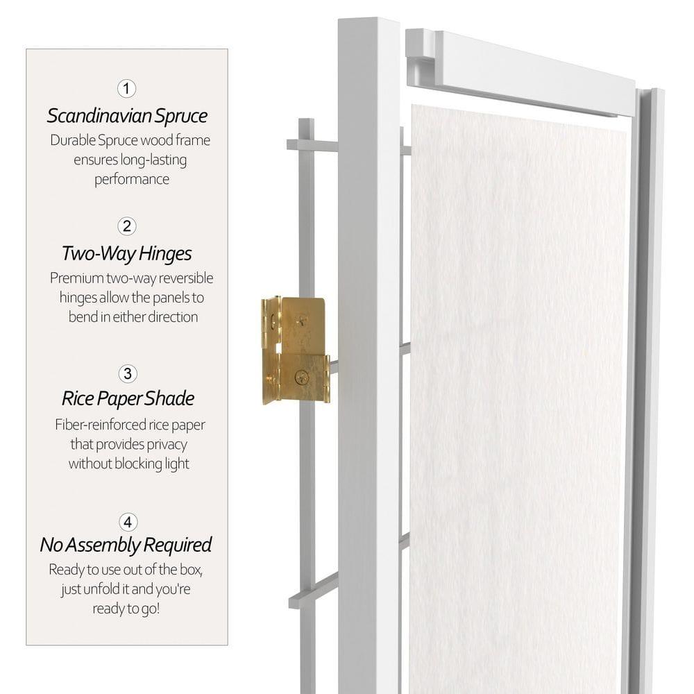 Mistana™ Alex 36.25'' H Solid Wood Folding Room Divider