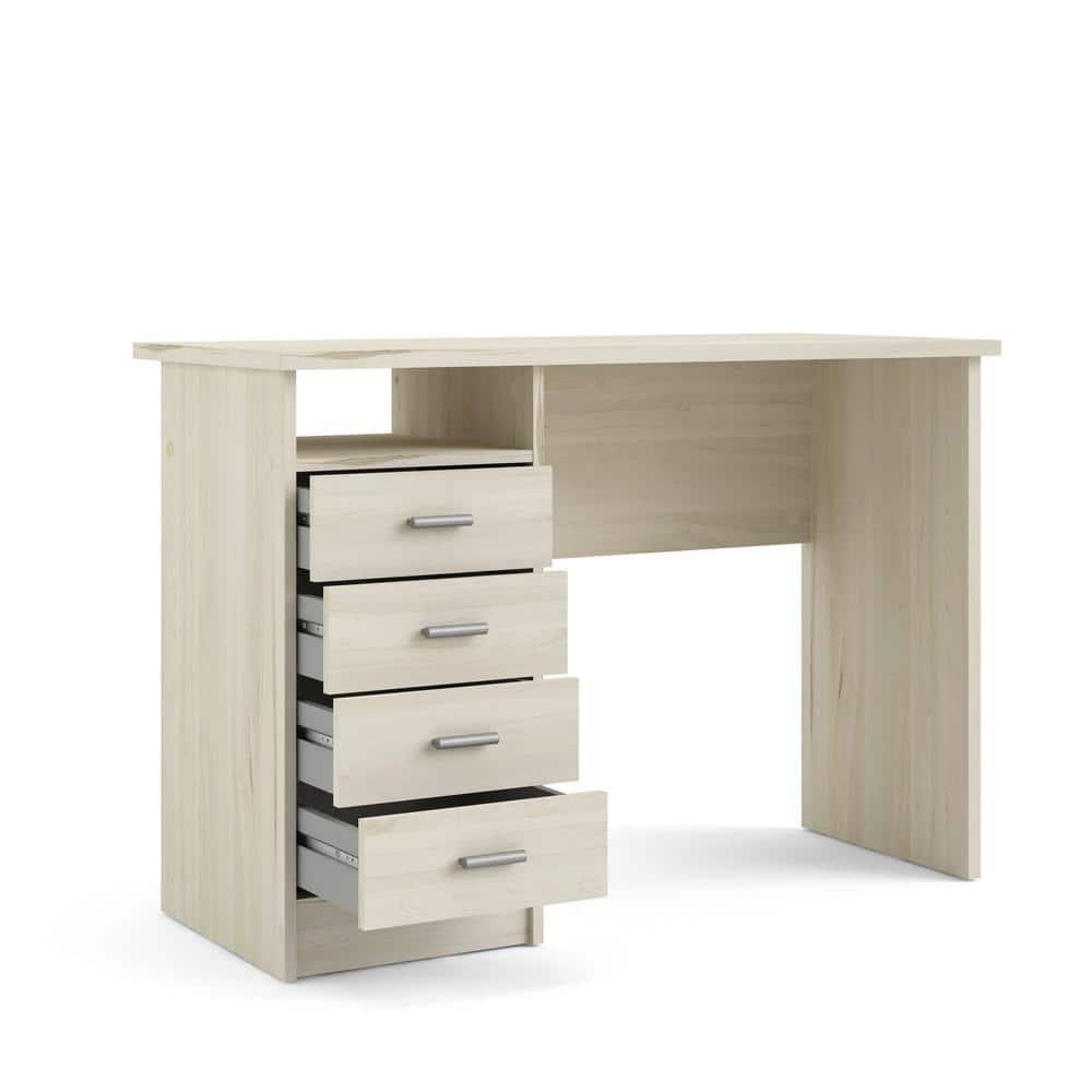 Tvilum, Warner Desk with 4 Drawers, Light Woodgrain
