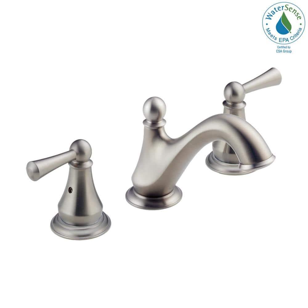 Haywood Widespread Bathroom Faucet 3 Hole, 2-handle Bathroom Sink Faucet with Drain Assembly