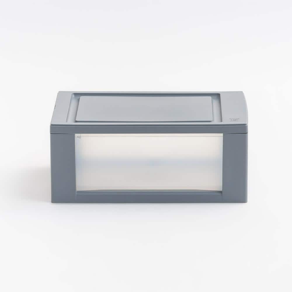 IRIS 6qt 5pk Compact Stacking Storage Plastic Drawer Organizer with Clear Doors: Stackable Utility Storage Drawers