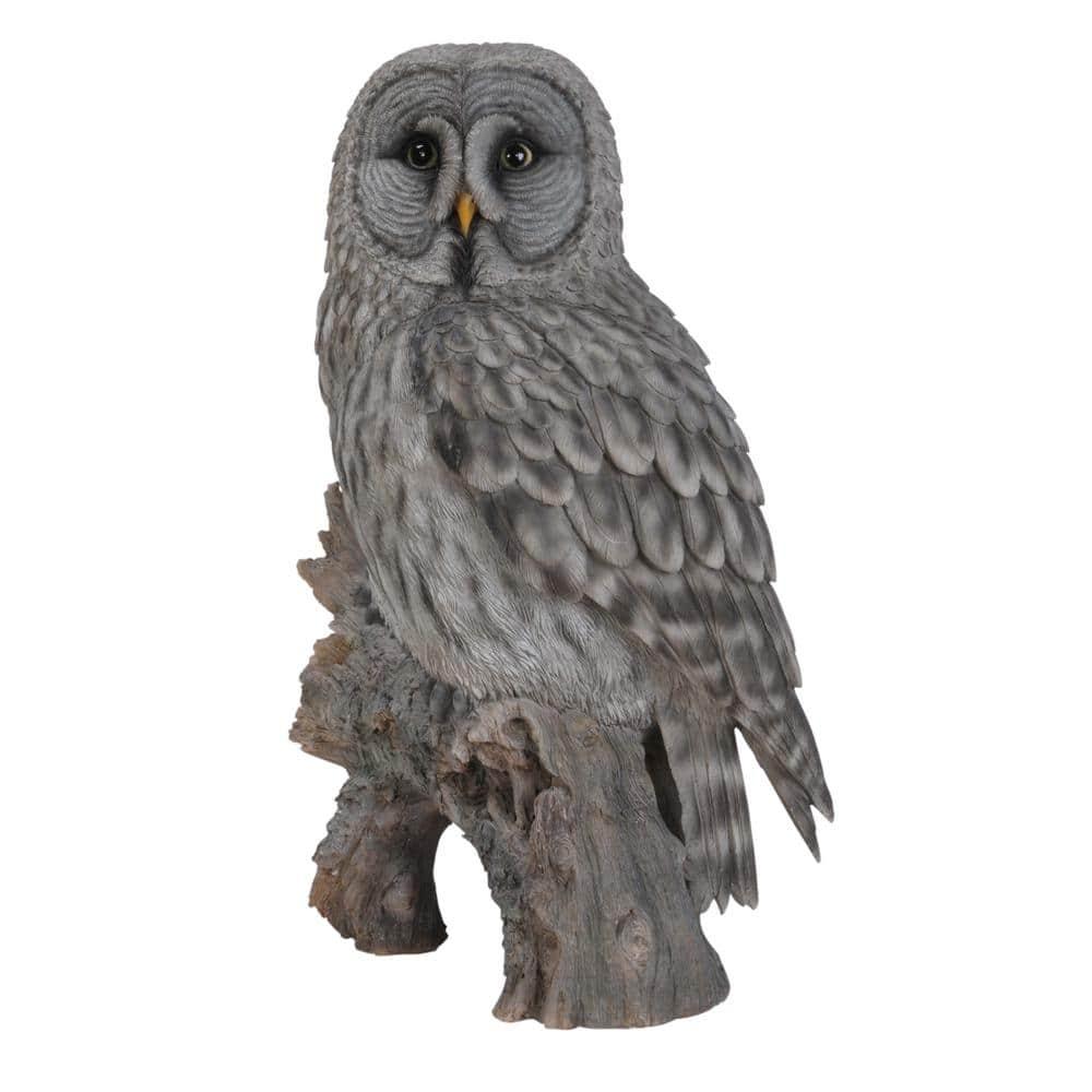 Hi-Line Gift Ltd. Owl on Stump Statue