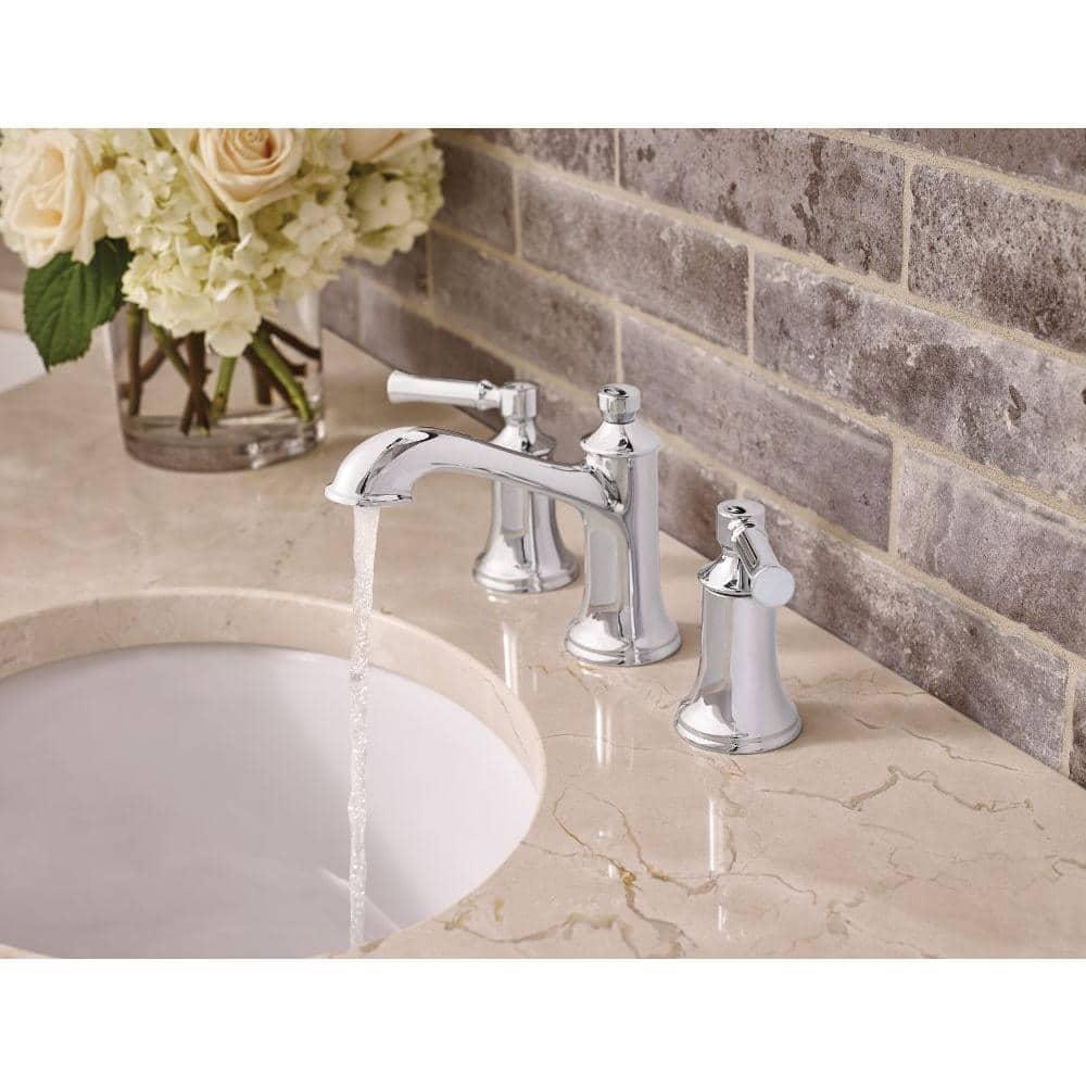 Moen Dartmoor Two-Handle Widespread Bathroom Faucet Trim Kit, Valve Required