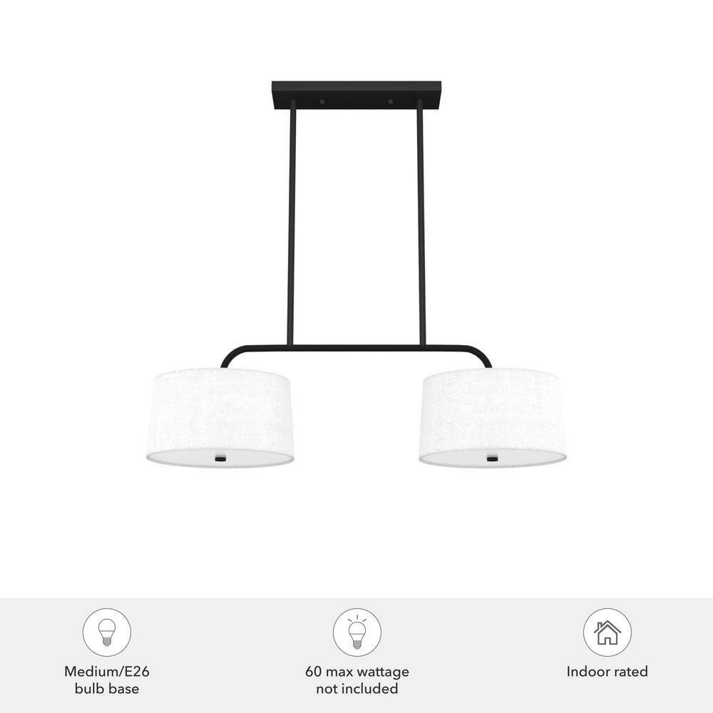 Hunter Fan Cottage Hill 4 - Light Linear Shaded Drum Pendant