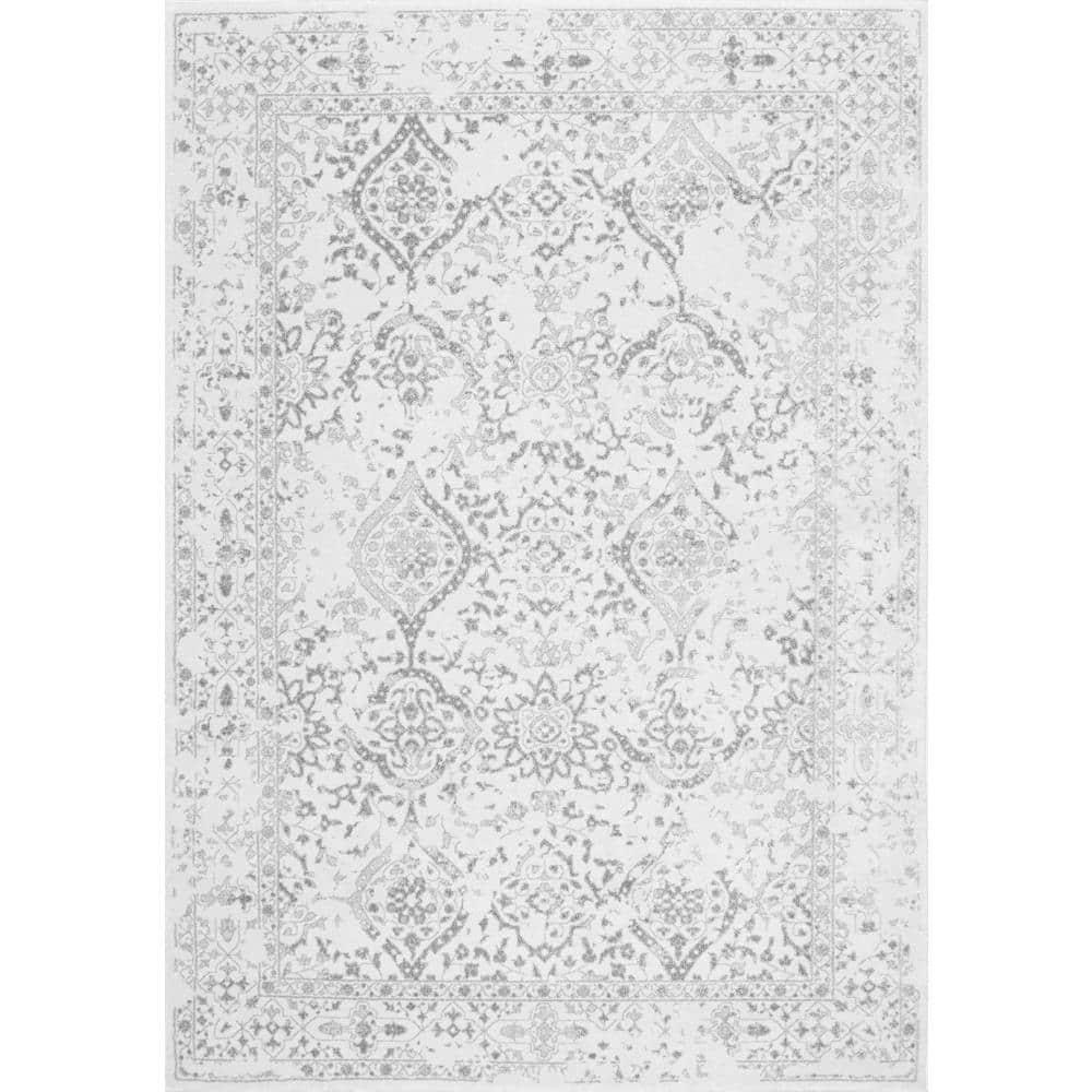 nuLOOM Odell Faded Vintage Ivory 3' x 5' Vintage Area Rug