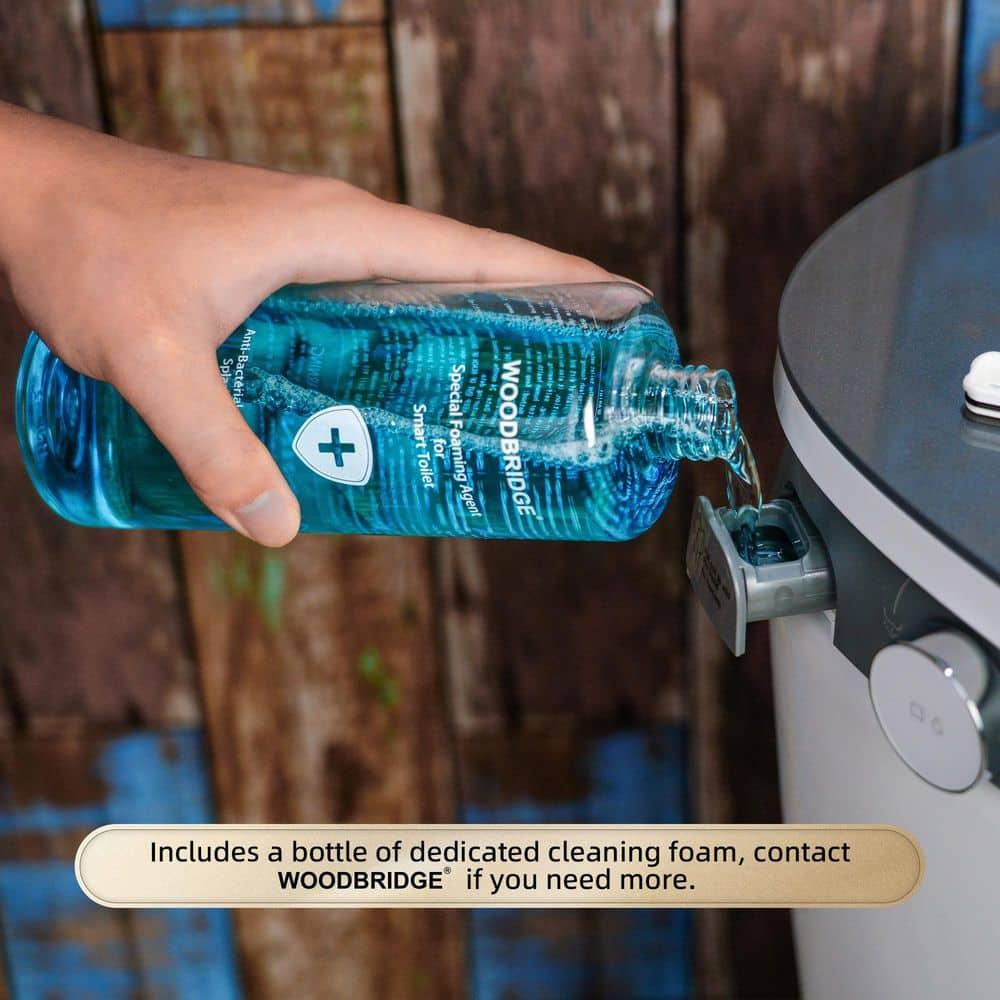 ADA Smart Bidet Toilet with Auto Open & Close, Foot Sensor,Clean Foam Dispenser&MaP Flushing 1000G