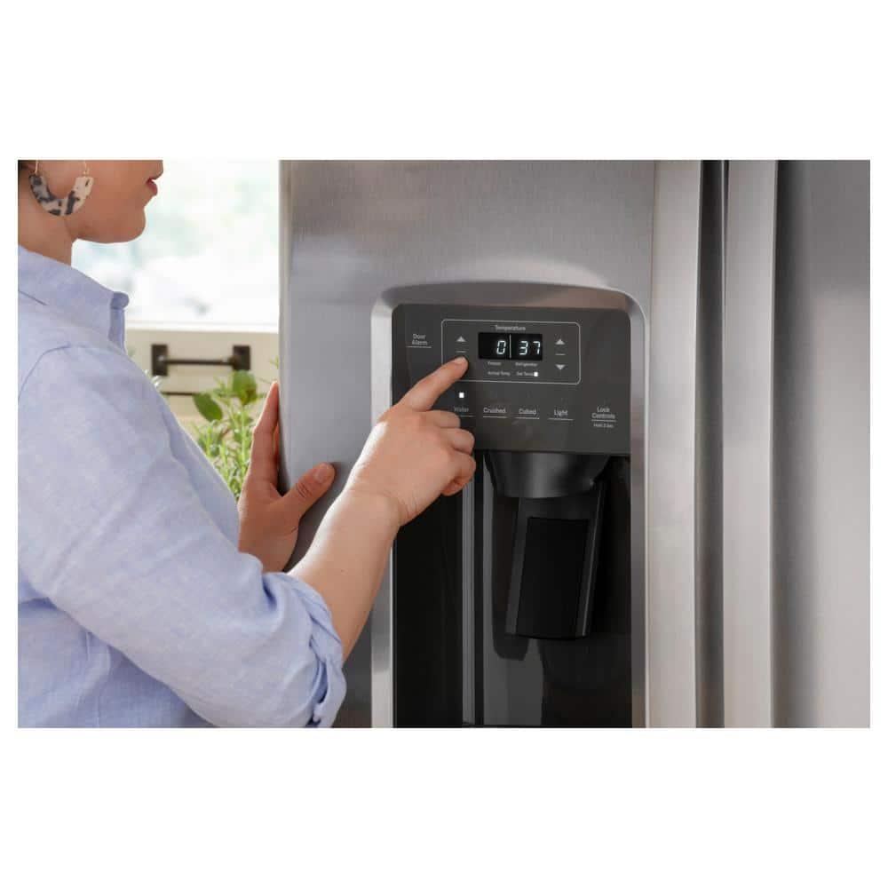 GE APPLIANCES GSS23GMPES side by side freestanding refrigerator