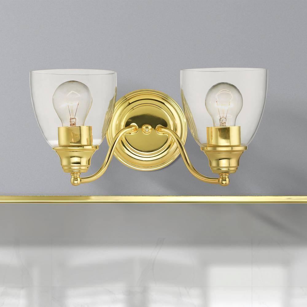 Livex Lighting Montgomery 2 - Light Vanity in  Polished Brass