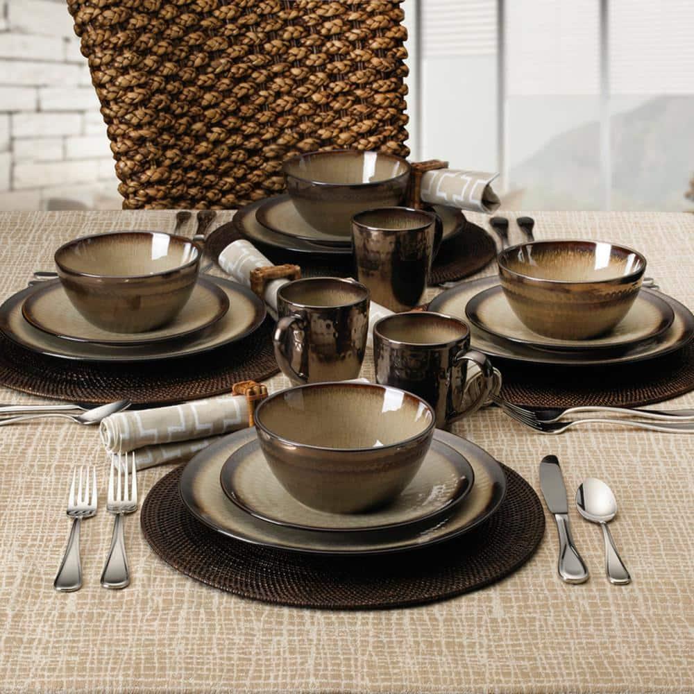 Gourmet Basics by Mikasa Gourmet Basics by Mikasa Anastasia 16-Piece Stoneware Dinnerware Set, Service for 4