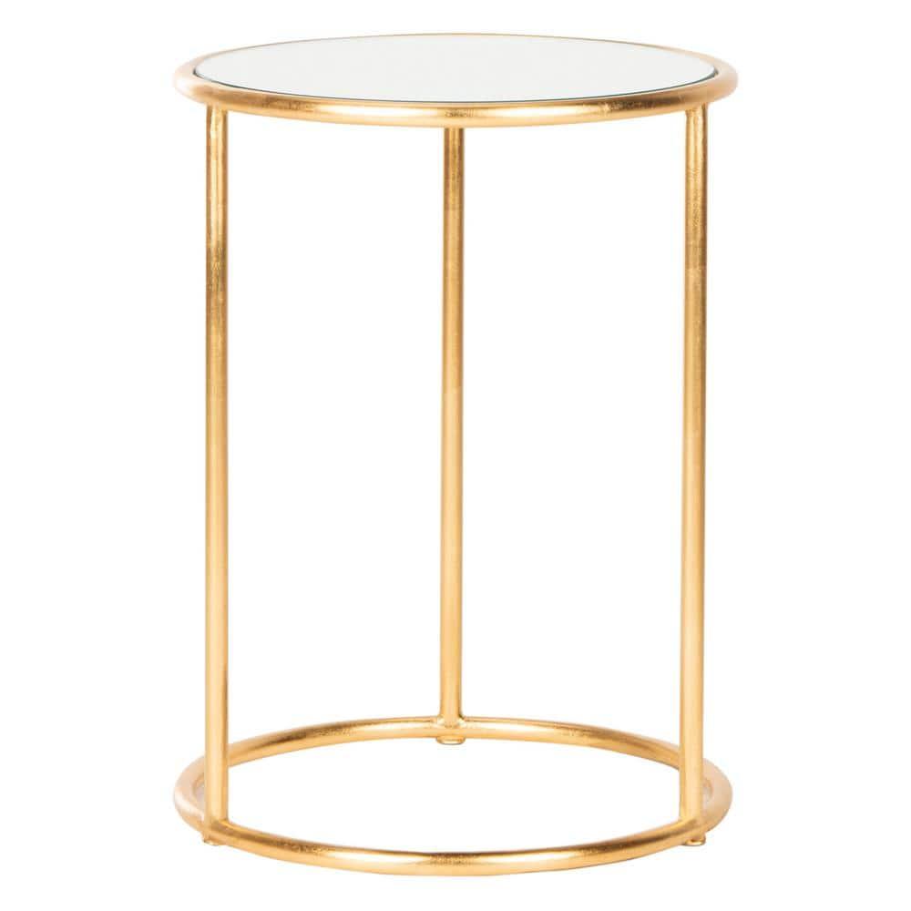 Shay Accent Table - FOX2523A - Gold/Mirror - Safavieh Couture