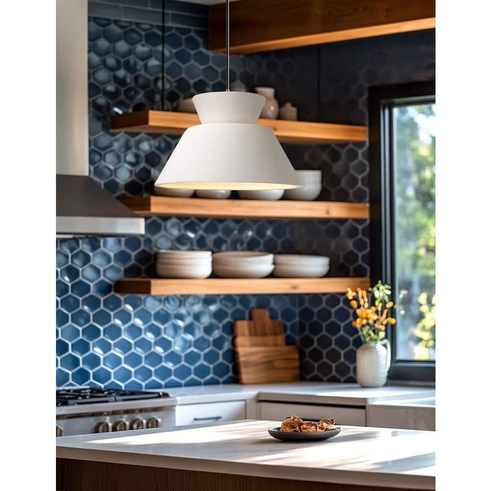 Logan Single Light Ceramic Dimmable Pendant