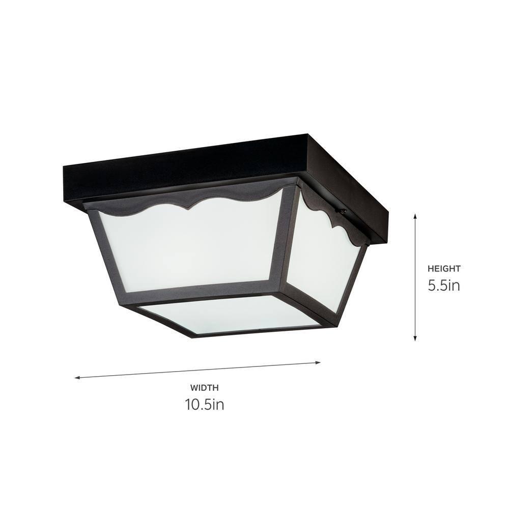 Kichler Lighting Outdoor Plastic Fixtures 2 - Light Chandelier in Black