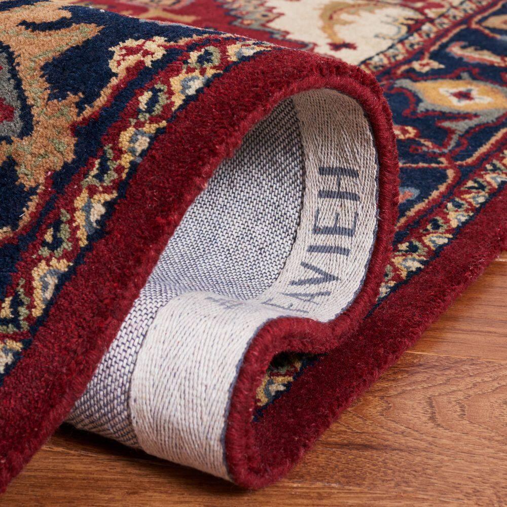 SAFAVIEH Heritage York Oriental Wool Area Rug, Red, 10' x 10' Square
