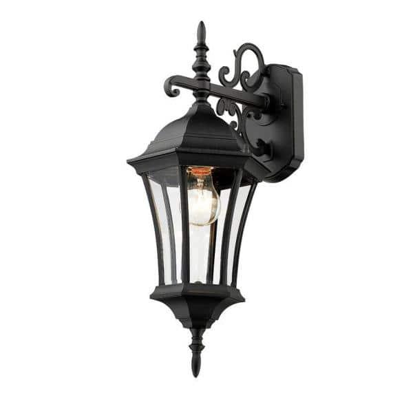 Z-Lite Wakefield Outdoor 1-Light Wall Sconce, Black