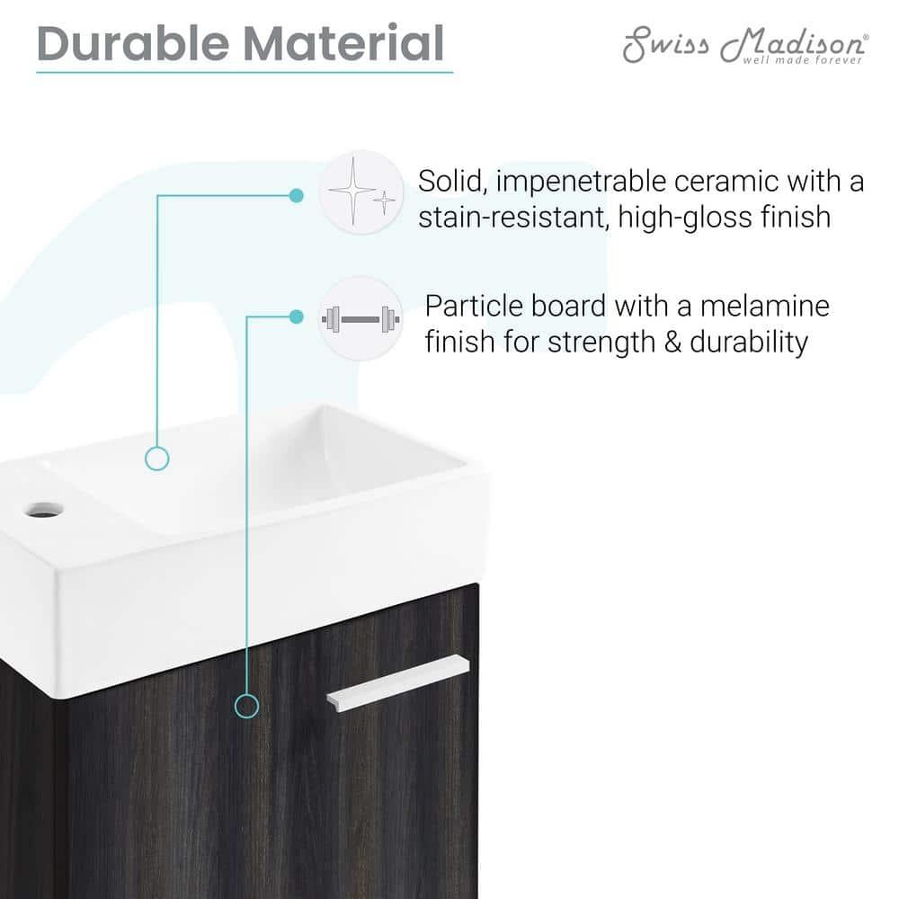 Colmer 18" Wall-Mounted Bathroom Vanity