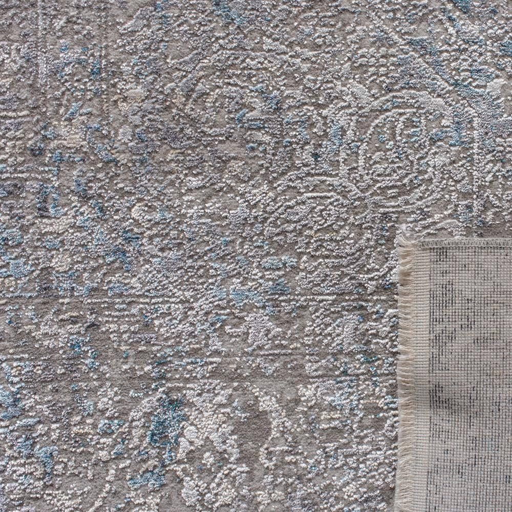 Hollywood HLW712 Machine Made Runner Rug - 2'3"x22' - Grey/Red - Safavieh