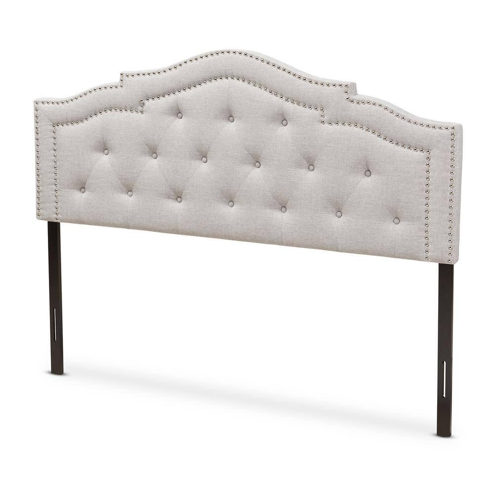 Baxton Studio Edith Modern and Contemporary Greyish Beige Fabric Full Size Headboard,Wholesale Interiors
