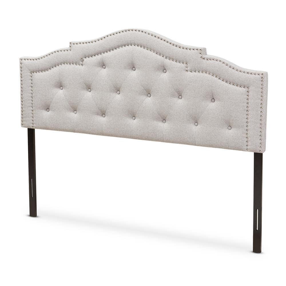 Baxton Studio Queen Edith Modern And Contemporary Fabric Headboard Beige: Polyester Upholstery, Wood Composite Frame