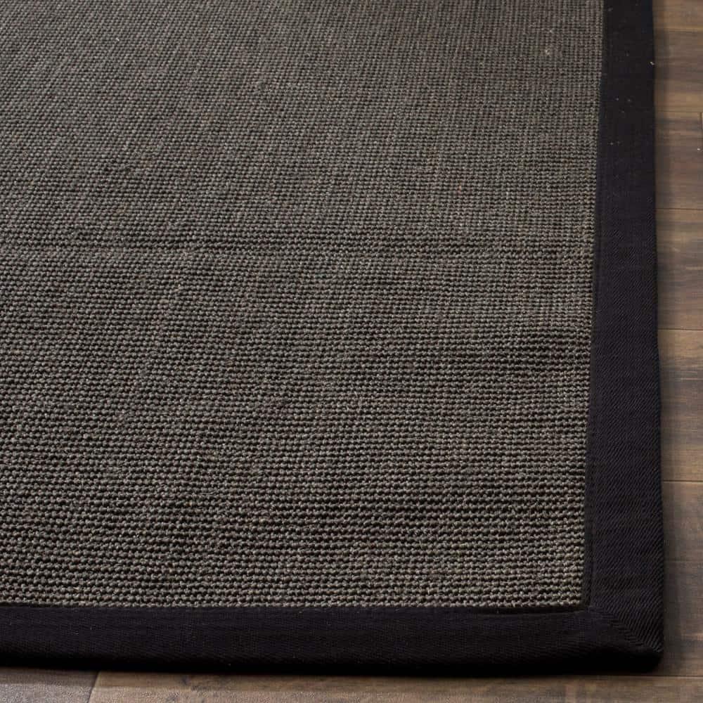 Natural Fiber NF441 Power Loomed Indoor Area Rug - Charcoal/Charcoal - 6'x9' - Safavieh.