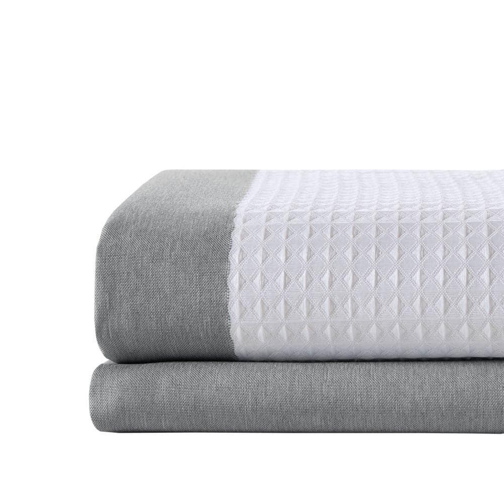 Spa Waffle Shower Curtain with 3M Treatment