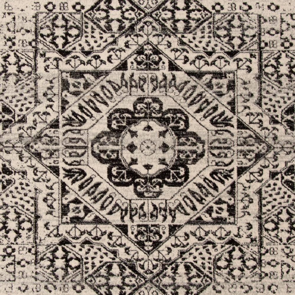 Evoke EVK260 Power Loomed Area Rug Ivory / Black 8' X 10' - Safavieh.