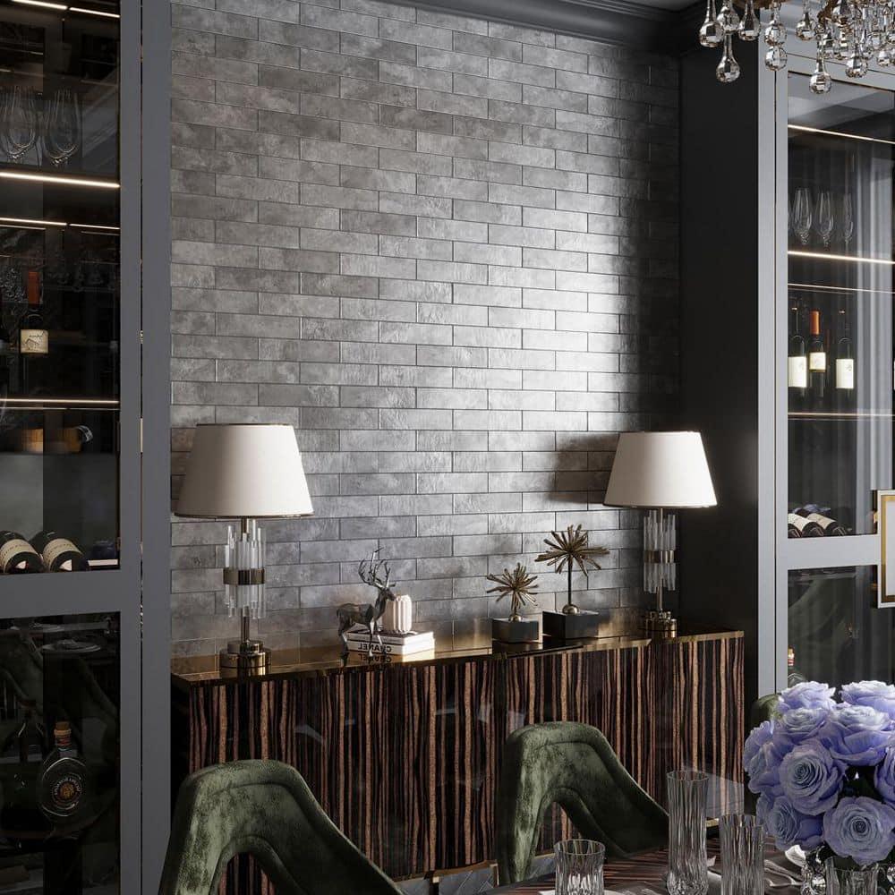 Bravura 2.5 X 10 In. Matte Ceramic Subway Wall Tile (5.06 Sq Ft/Case) - 30 Pack