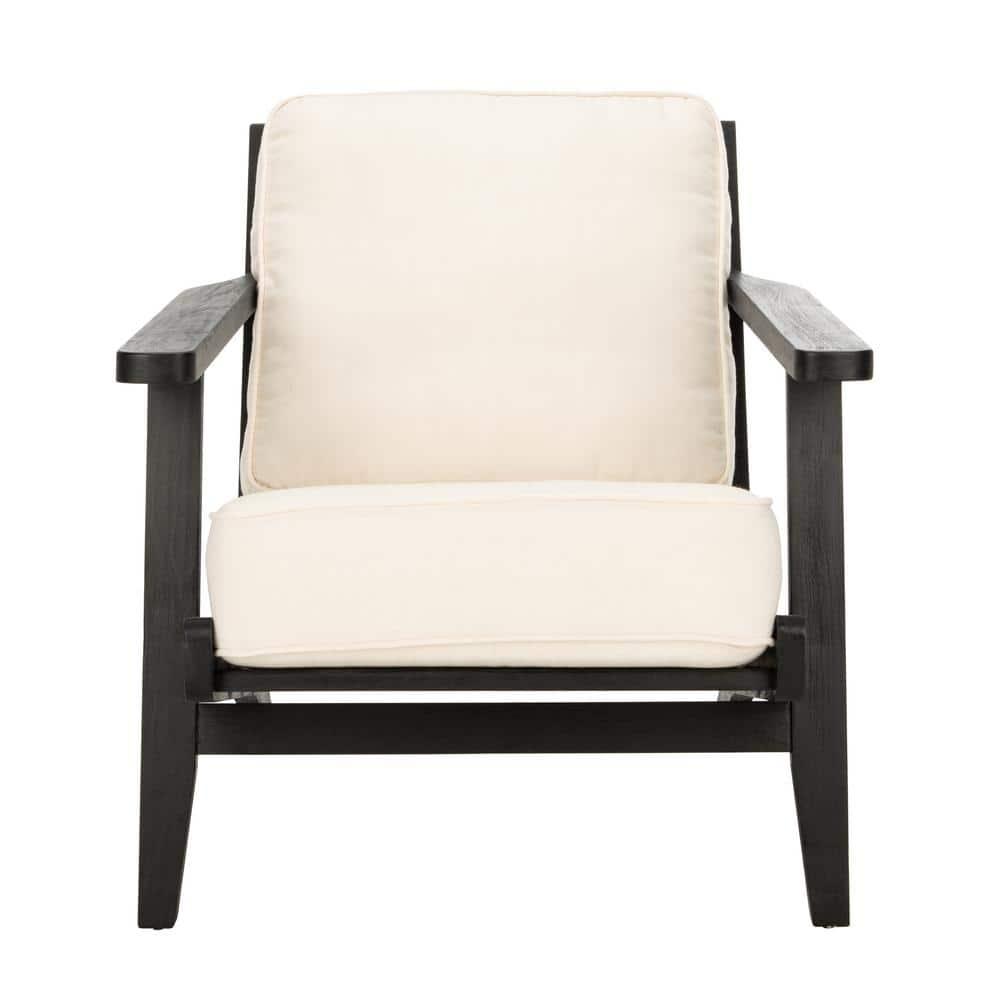 Nico Mid Century Accent Chair - ACH4501A - Bone/Black - Safavieh