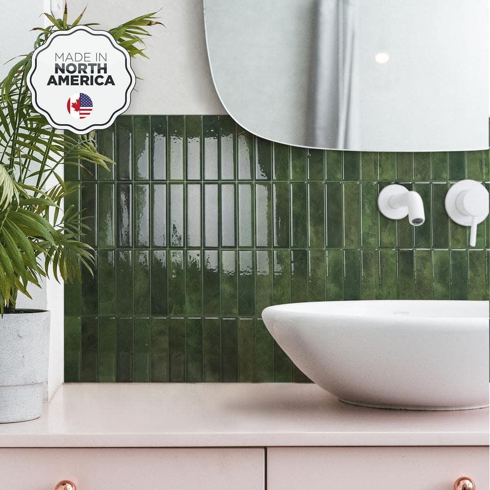 Peel and Stick Gel Backsplash Tile Morocco 11.5'' x 9''