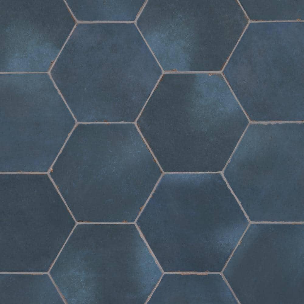 Bond Tile Palo Alto Hex 6" Hexagon Handmade Look Porcelain Floor and Wall Tile (5.38 Sq. Ft. / Case)
