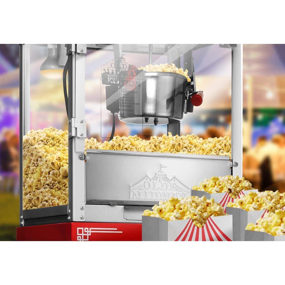 Olde Midway Vintage Popcorn Machine and Cart