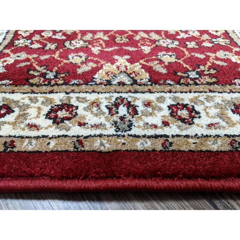 Radici Usa Como Area Rug 1597 Red Italian Bordered 3' 3" x 4' 11" Rectangle