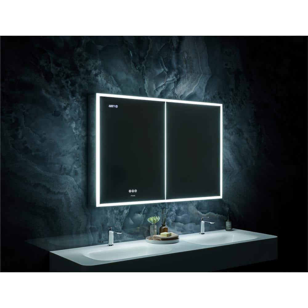 Ancerre Designs Pagani LED Mirror Medicine Cabinet With Defogger, Dimmer, Magnifier & USB Outlet